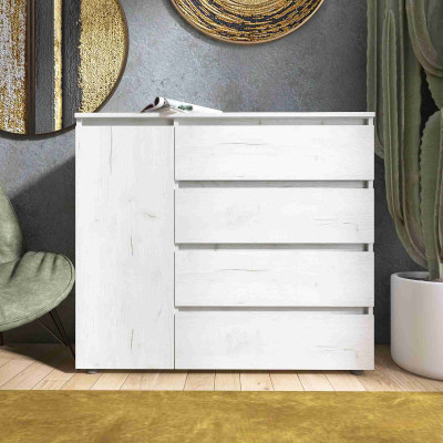 Комод КЛ-3 Лайт, Дуб Крафт Білий