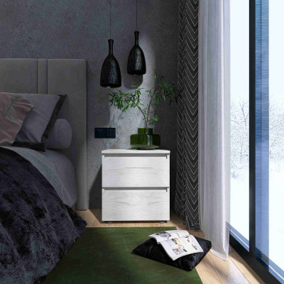 Тумба приліжкова ТЛ-1 Лайт, Дуб Крафт Білий