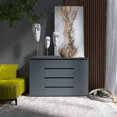 Комод КЛ-4 Лайт, Графіт