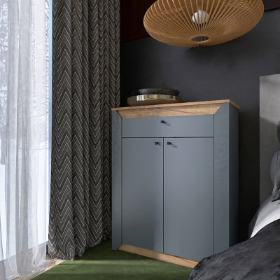 Тумба 800 Нордик, Дуб Крафт Золотий, Графіт