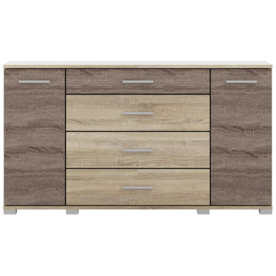 Комод Бриз К-6, Дуб Сонома, Трюфель, Телескопические направляющие