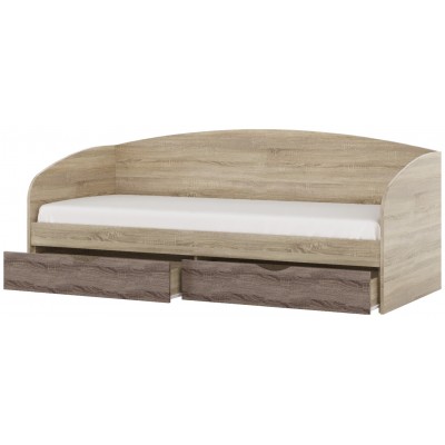 Кровать Комфорт 80х190, Дуб Сонома, Трюфель