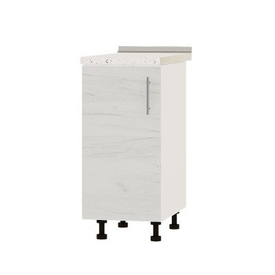 Кухонный модуль Оптима Низ Н83-380 Белый, Дуб Крафт Белый