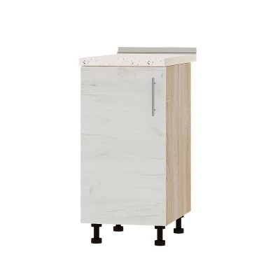 Кухонный модуль Оптима Низ Н83-400 Дуб Сонома, Дуб Крафт Белый