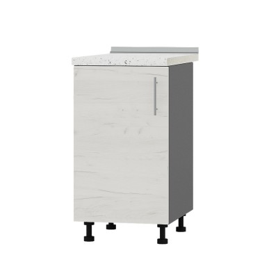 Кухонный модуль Оптима Низ Н83-450 Антрацит, Дуб Крафт Белый