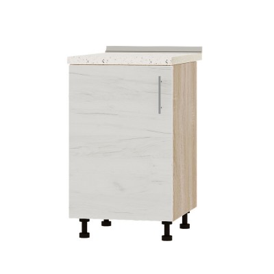 Кухонный модуль Оптима Низ Н83-500 Дуб Сонома, Дуб Крафт Белый