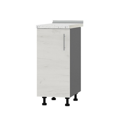 Кухонный модуль Оптима Низ Н83-360 Антрацит, Дуб Крафт Белый