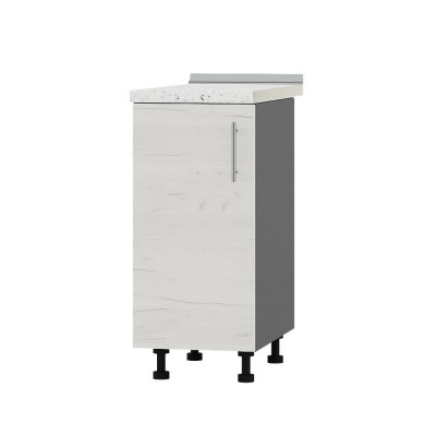 Кухонный модуль Оптима Низ Н83-370 Антрацит, Дуб Крафт Белый