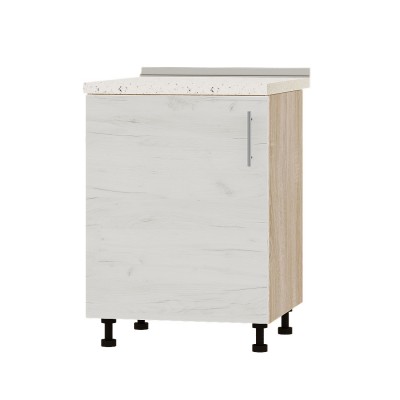 Кухонный модуль Оптима Низ Н83-600 Дуб Сонома, Дуб Крафт Белый