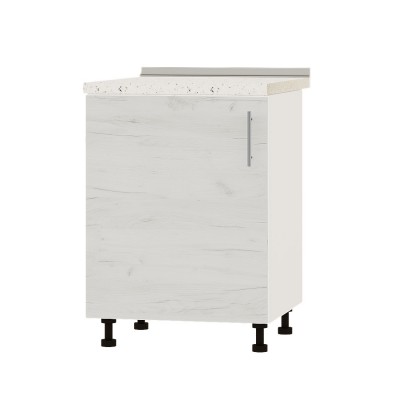 Кухонный модуль Оптима Низ Н83-600 Белый, Дуб Крафт Белый