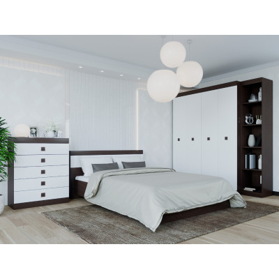 Спальний Комплект Соната 10, Венге темний, Білий