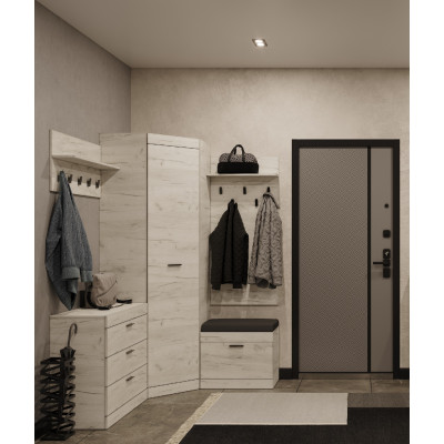 Передпокій Соната Комплект 9, Дуб Крафт Білий