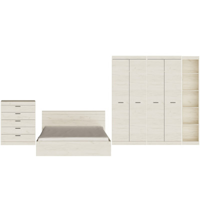 Спальний Комплект Соната 10, Дуб Крафт Білий