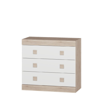 Комод 1 Соната, Дуб Сонома, Білий