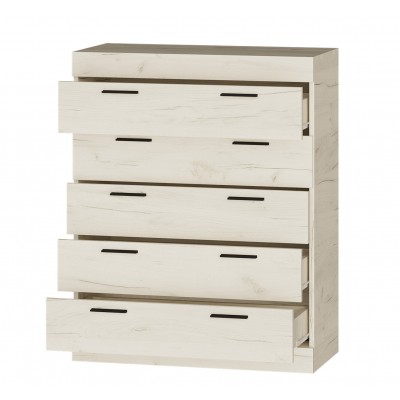 Комод 2 Соната, Дуб Крафт Белый