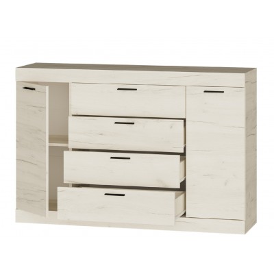 Спальный Комплект Соната 7, Дуб Крафт Белый