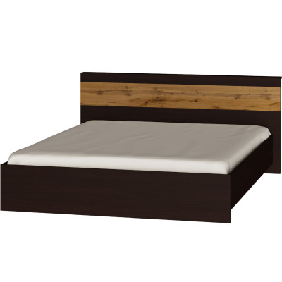 Спальный Комплект Соната 17, Венге темный, Дуб крафт золотой