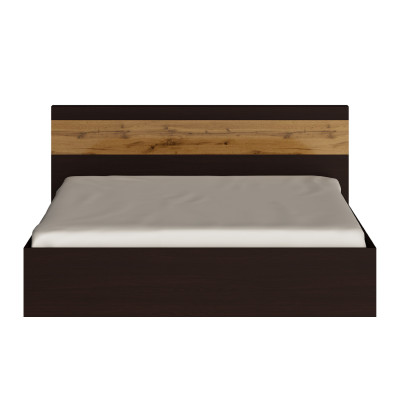 Спальный Комплект Соната 17, Венге темный, Дуб крафт золотой