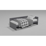Ліжко Соната 800 без шухляд 80х190, Графіт