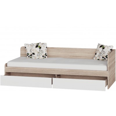 Детский спальный комплект Соната 9, Дуб Сонома, Белый