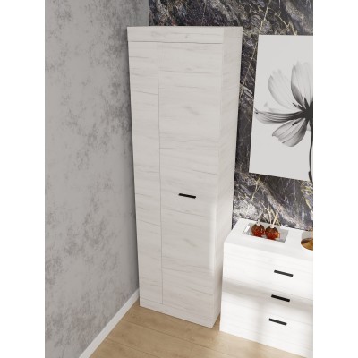 Шкаф двухдверный 600 Соната, Дуб Крафт Белый