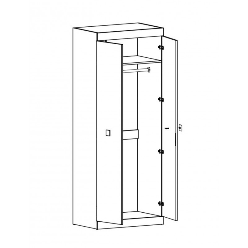 Спальний Комплект Соната 14, Венге темний, Дуб крафт золотий Спальний Комплект Соната 14, Венге темний, Дуб крафт золотий
