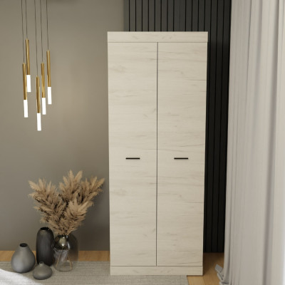 Шкаф двухдверный 800 Соната, Дуб Крафт Белый