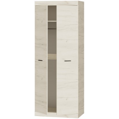 Шкаф двухдверный 800 Соната, Дуб Крафт Белый