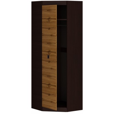 Шкаф Угловой 700 Соната, Венге темный, Дуб крафт золотой