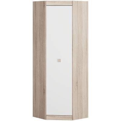 Шкаф Угловой 700 Соната, Дуб Сонома, Белый