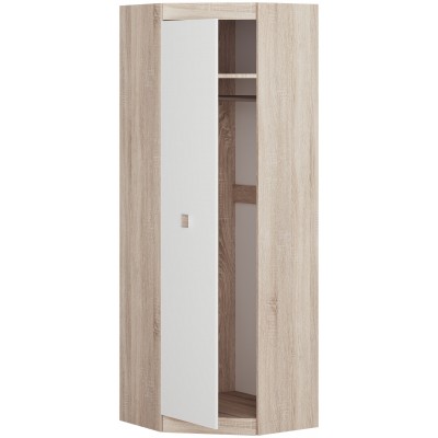 Шкаф Угловой 700 Соната, Дуб Сонома, Белый