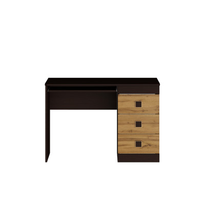 Стол письменный Соната, Венге темный, Дуб крафт золотой
