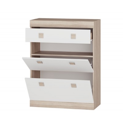 Прихожая Соната Комплект 21, Дуб Сонома, Белый