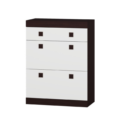 Тумба для взуття Соната 800, Венге темний, Білий