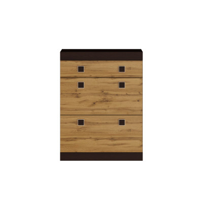 Тумба для взуття Соната 800, Венге темний, Дуб крафт золотий