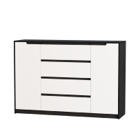 Комод Мікс-3, Венге темний, Білий, Телескопічні напрямні