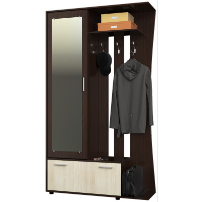 Передпокій Авео 2, Венге темний, Дуб молочний