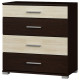 Комод Бриз К-5, Венге темний, Дуб молочний, Телескопічні напрямні