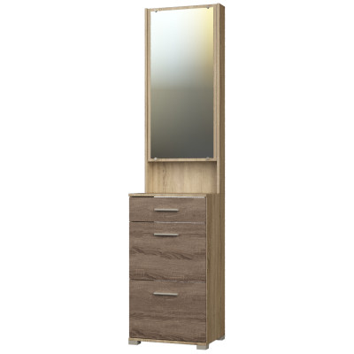 Тумба для взуття Бриз ТО-4, Дуб Сонома, Трюфель