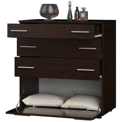 Комод К-2, Венге темный, Телескопические направляющие