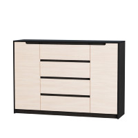 Комод Мікс-3, Венге темний, Дуб молочний, Телескопічні напрямні