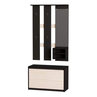 Передпокій Мікс, Венге темний, Дуб молочний