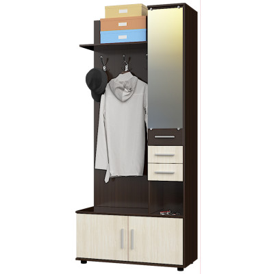 Передпокій Рів'єра, Венге темний, Дуб молочний