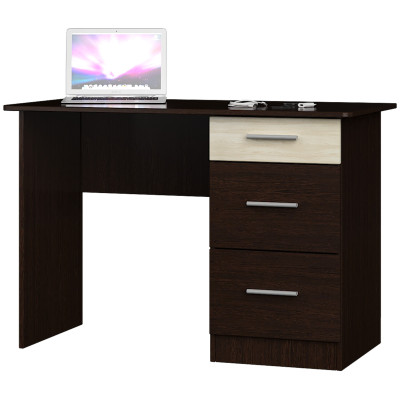 Стіл письмовий Школяр-4, Венге темний, Дуб молочний