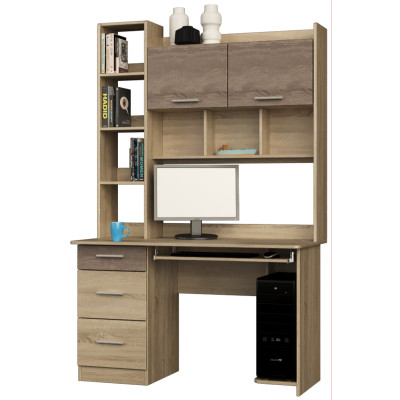 Комп'ютерний стіл Школяр-6, Дуб Сонома, Трюфель