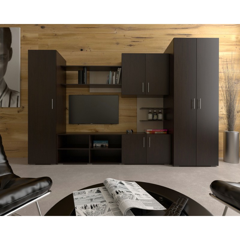 Вітальня FLASHNIKA №56 (ДСП) (3000мм x 550мм x 2000мм) Вітальня FLASHNIKA №56 (ДСП) (3000мм x 550мм x 2000мм)