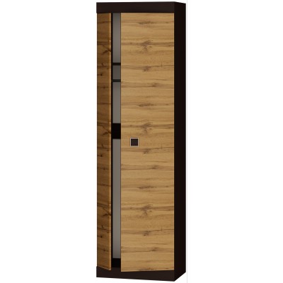 Шкаф двухдверный 600 Соната, Венге темный, Дуб крафт золотой