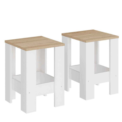 Табуретка Т-1 2шт, Дуб Сонома, Німфея Альба